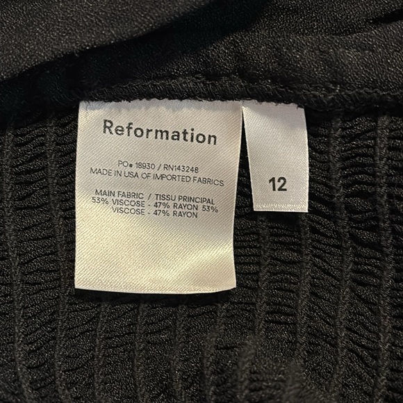Reformation Black Long Sleeve Yop - Picture 9 of 9